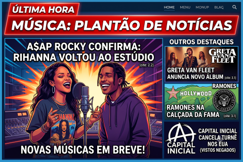 🔴 ÚLTIMA HORA: A$AP Rocky confirma que Rihanna está em estúdio preparando novidades!