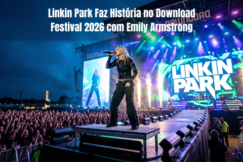 Linkin Park Faz História no Download Festival 2026 com Emily Armstrong