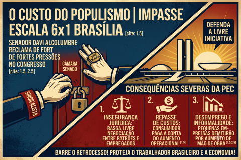 ⚠️ O Custo do Populismo: A Pressão Sindical sobre a Escala 6x1 e o Futuro do Emprego no Brasil